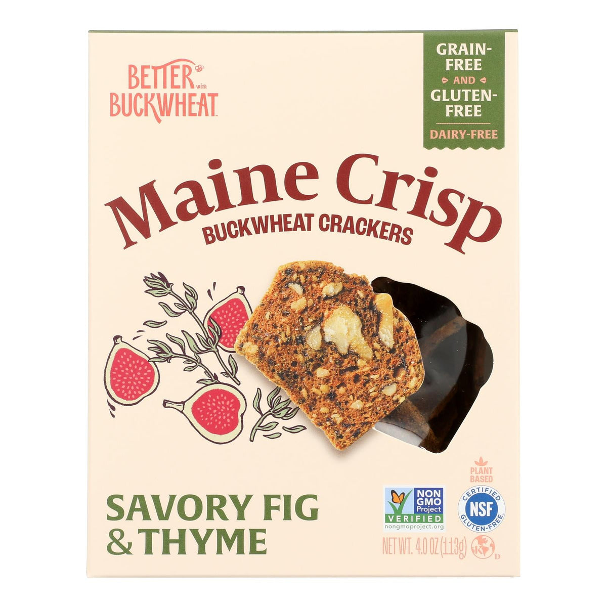 Buckwheat Crisps - Savory Fig Thyme - 10 Pack (4 OZ)