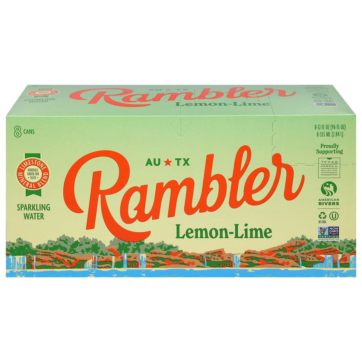 Rambler - Water Sparkling Lem Lime - CS of 3-8/12 FZ