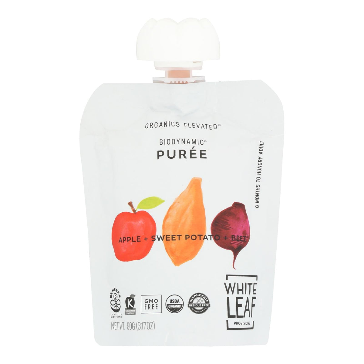 White Leaf Baby Food Apple Sweet Potato - 6 Pack