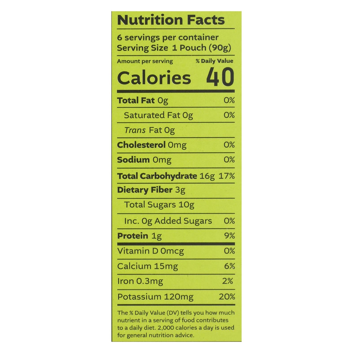 White Leaf Organic Baby Food Pear Banana Kiwi - 6 Pack