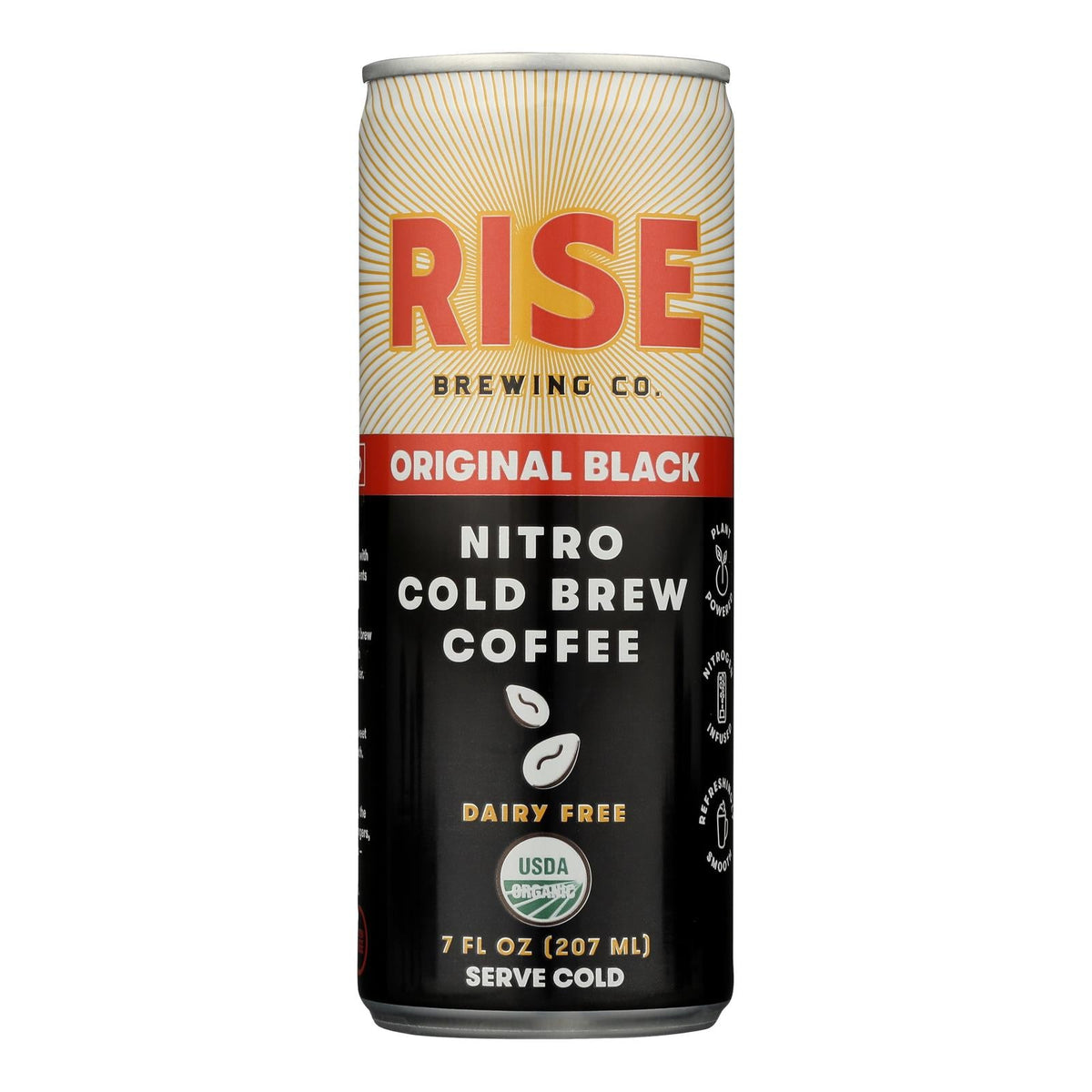 Rise Brewing Co Organic Black Cold Brew, 12 Pack, 7 oz Each