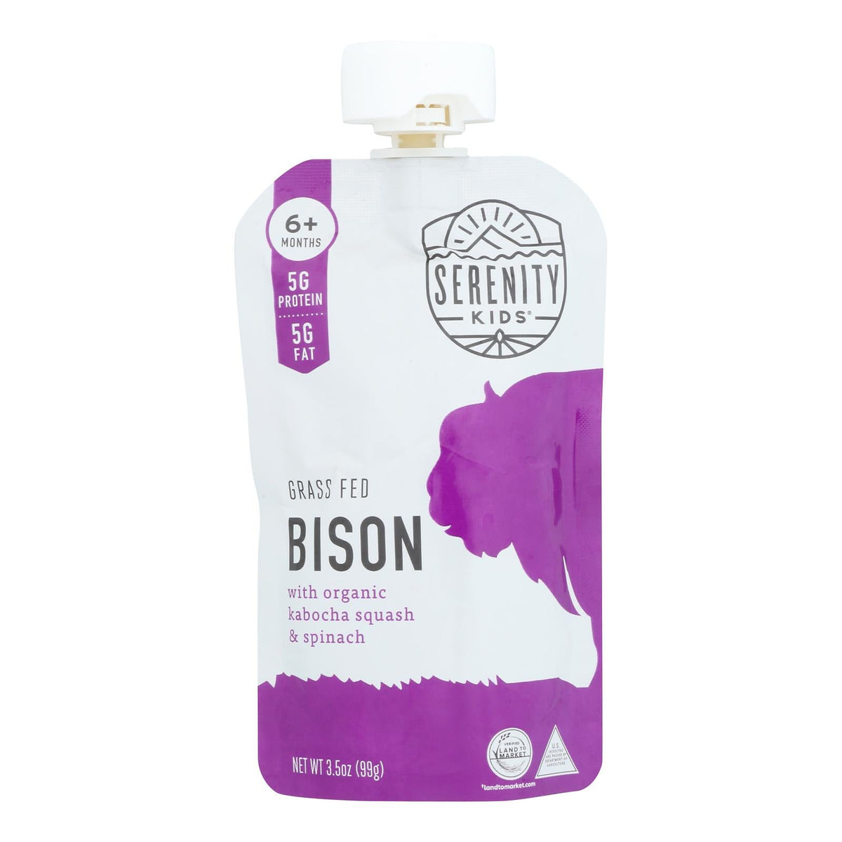 Serenity Kids Llc - Pouch Bison Kabocha - Case Of 6 - 3.5 Oz
