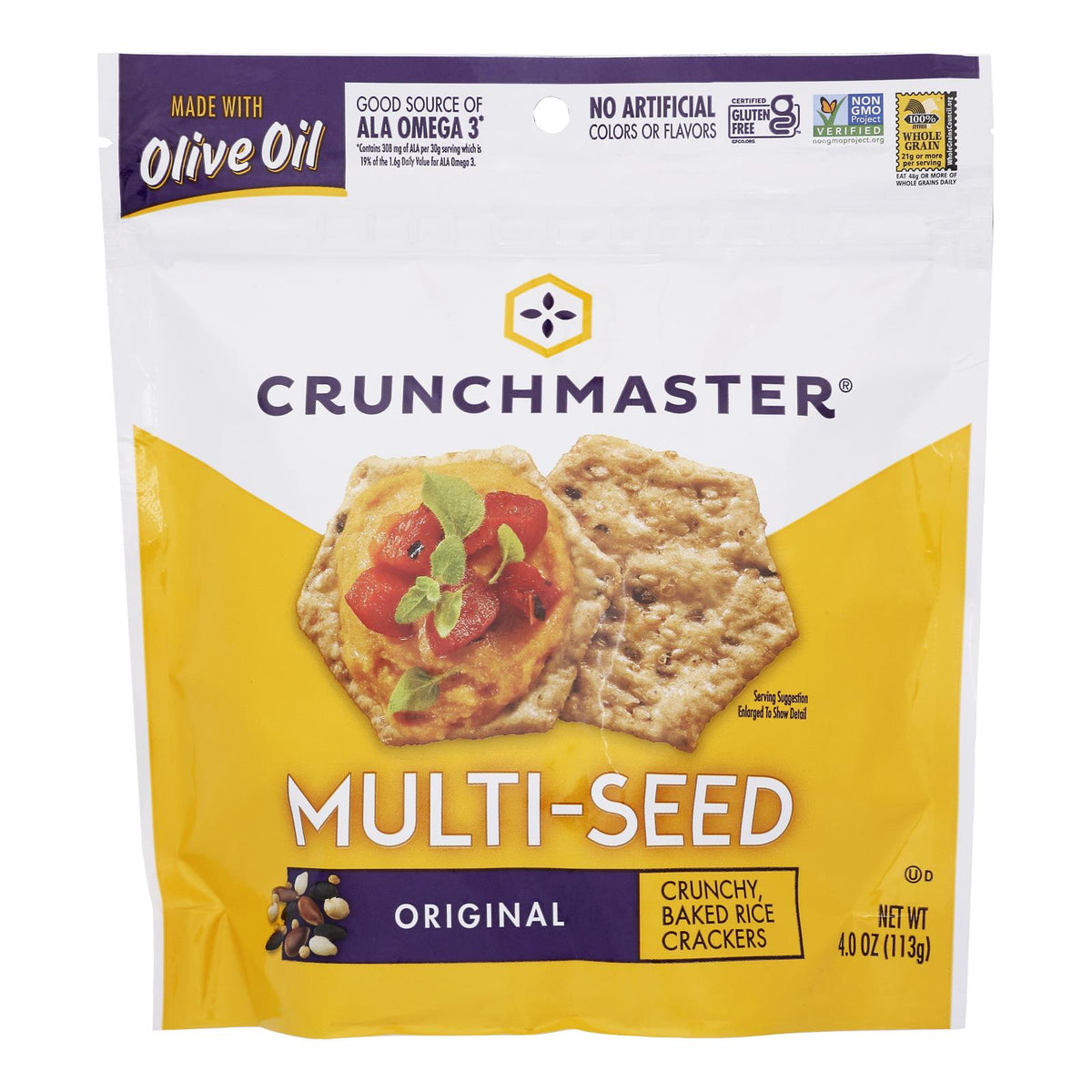 Crunchmaster - Multiseed Crckr Original - Case Of 12 - 4 Oz