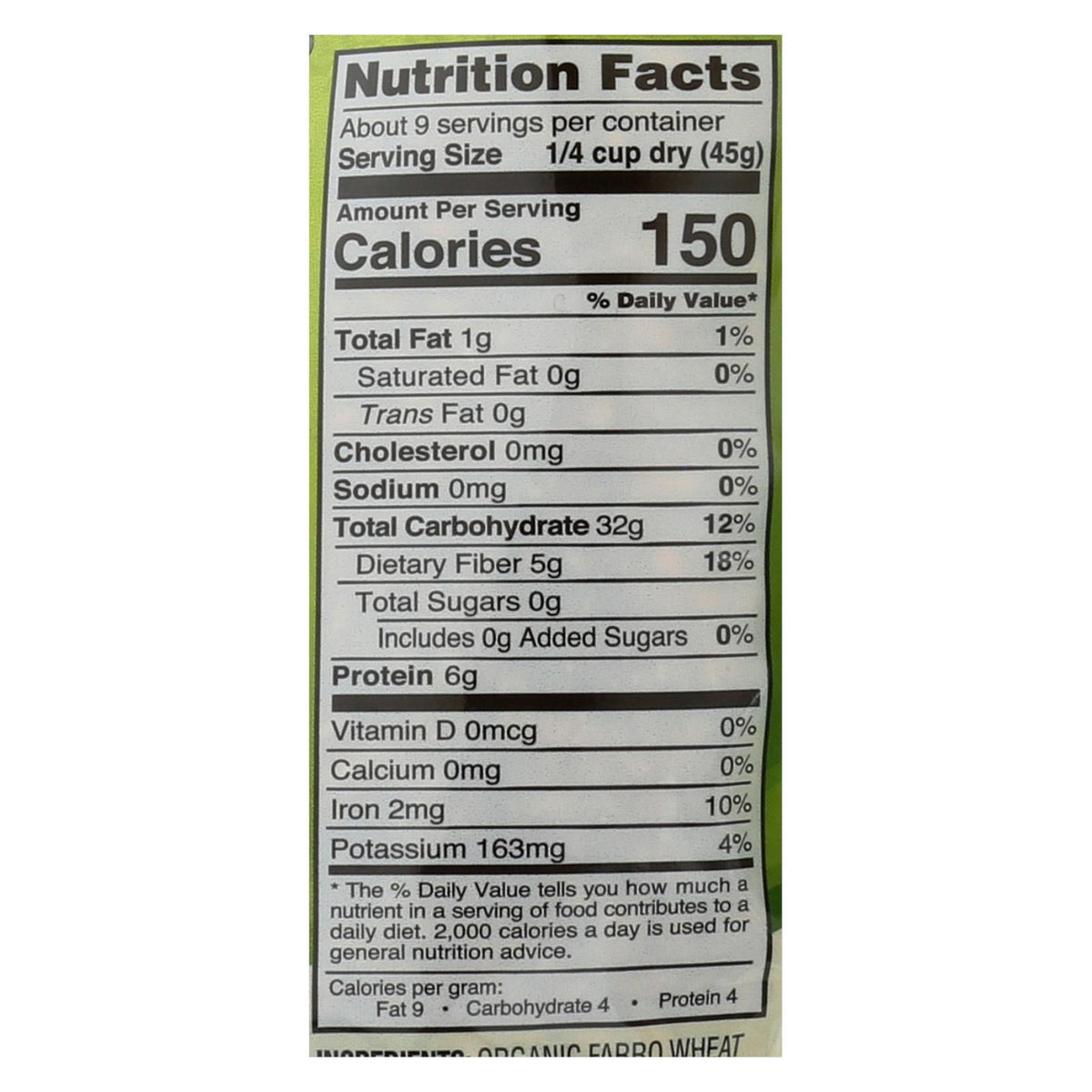 Nature's Earthly Choice Pearled Farro, 6-Pack, 14 Oz