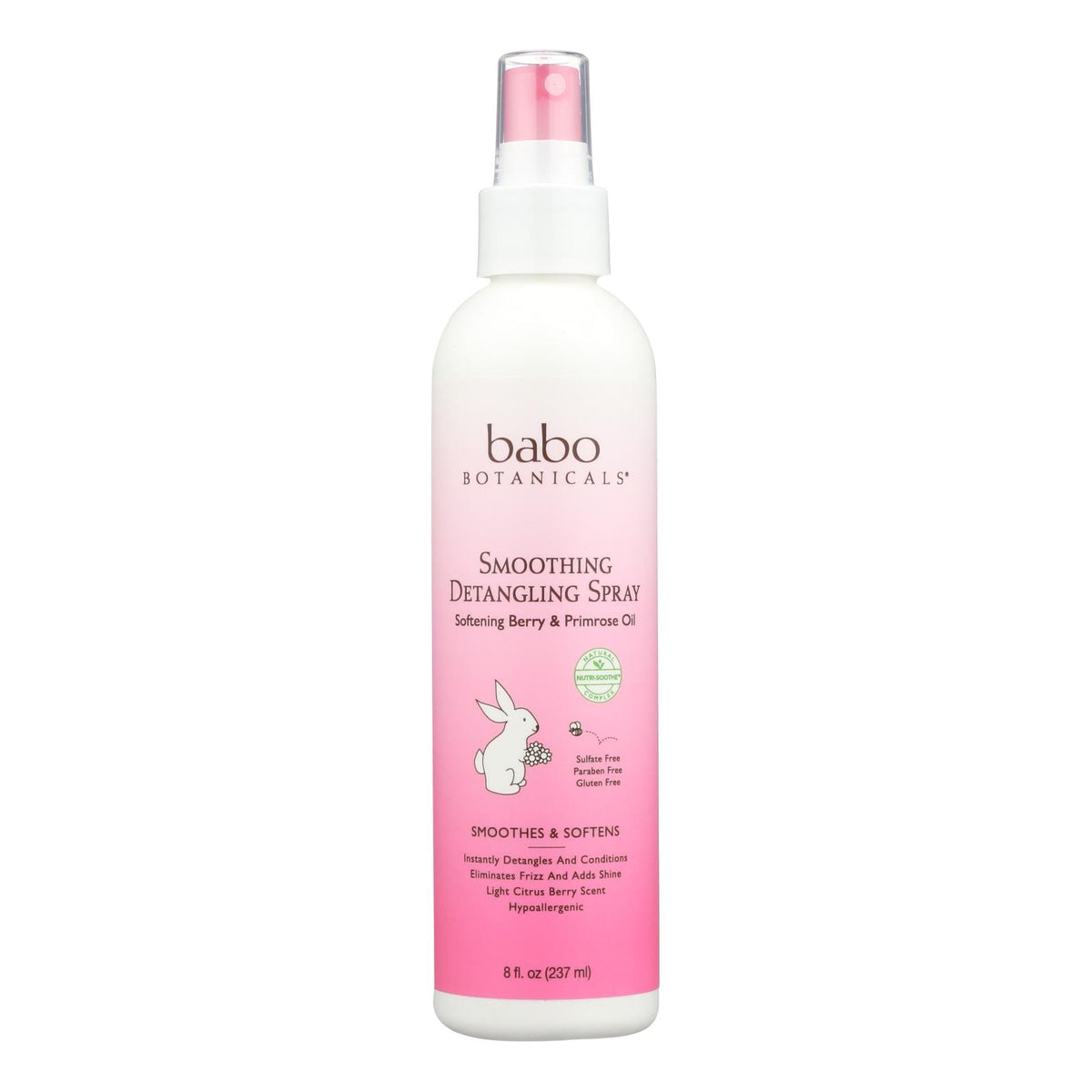 Babo Botanicals Berry Primrose Detangler - 8 Fl Oz
