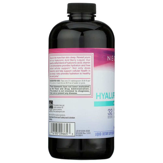 NEOCELL Hyaluronic Acid Berry Liquid -16oz for Skin & Joints Hydration