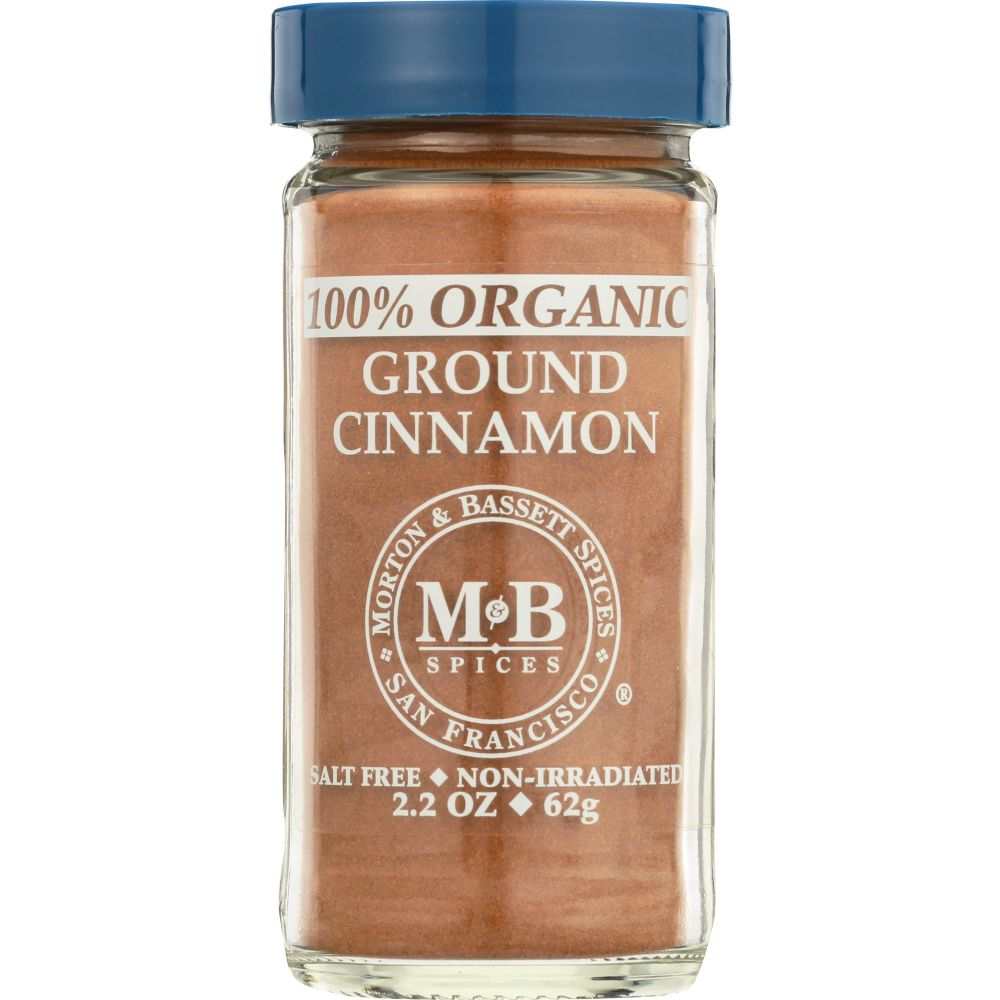 MORTON & BASSETT: Organic Ground Cinnamon, 2.3 Oz
