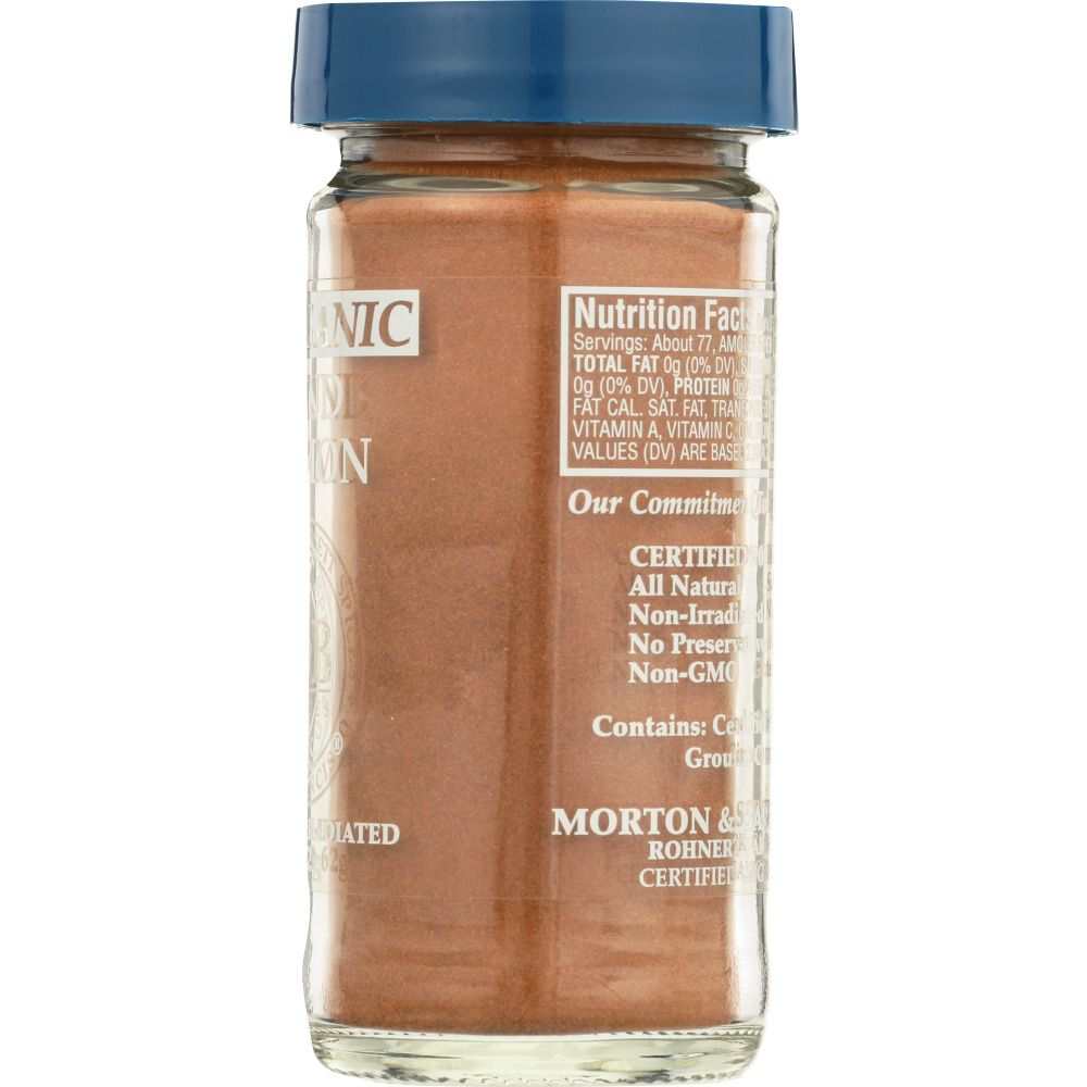 MORTON & BASSETT: Organic Ground Cinnamon, 2.3 Oz