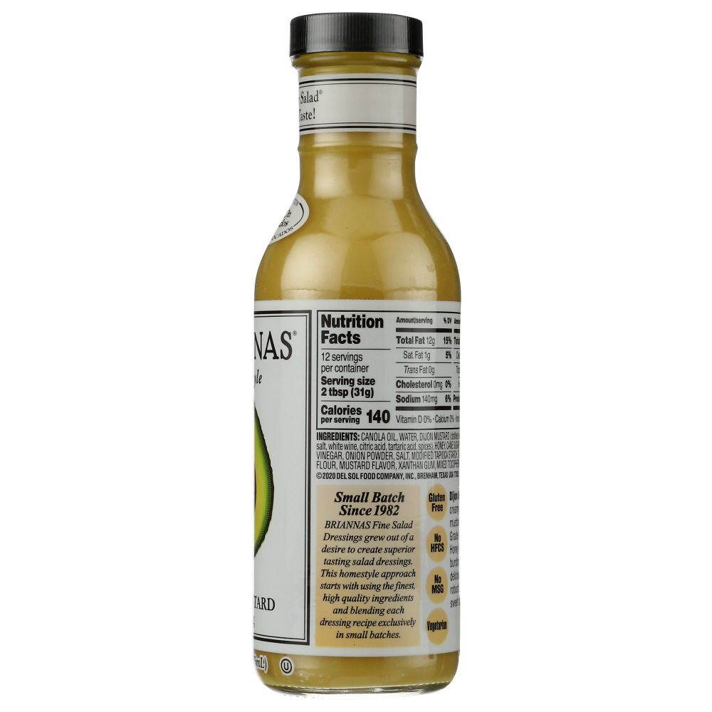 BRIANNAS: Dijon Honey Mustard Dressing, 12 oz