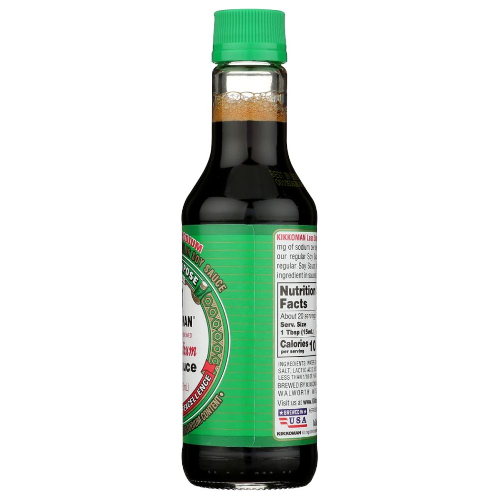 KIKKOMAN: Less Sodium Soy Sauce, 10 oz