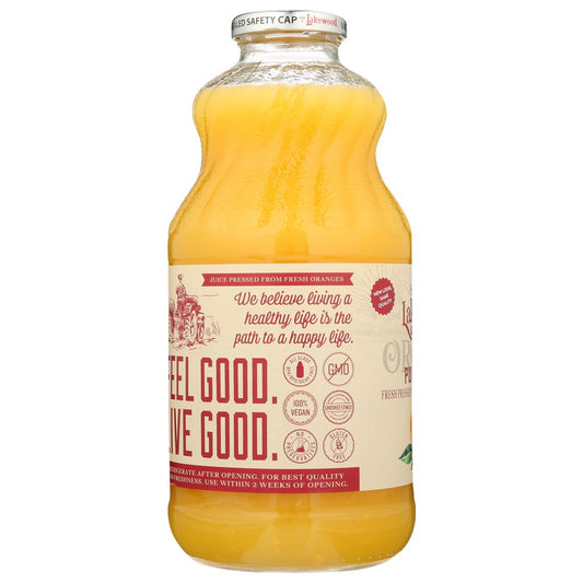 LAKEWOOD ORGANIC: Pure Orange Juice, 32 oz