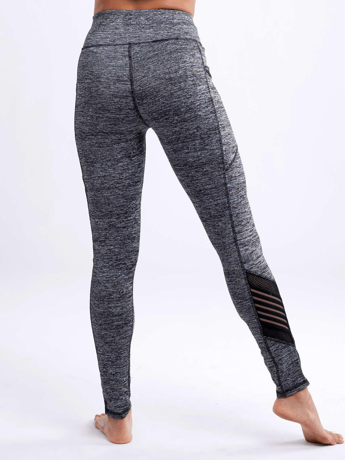 JupiterGear High-Waisted Pilates Leggings with Side Pockets & Mesh Panels