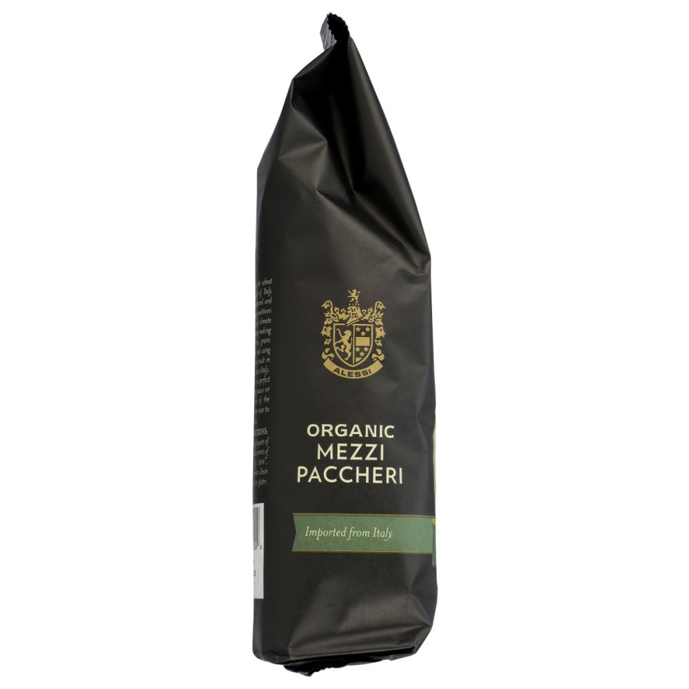 ALESSI: Organic Mezzi Paccheri Italian Pasta, 16 oz