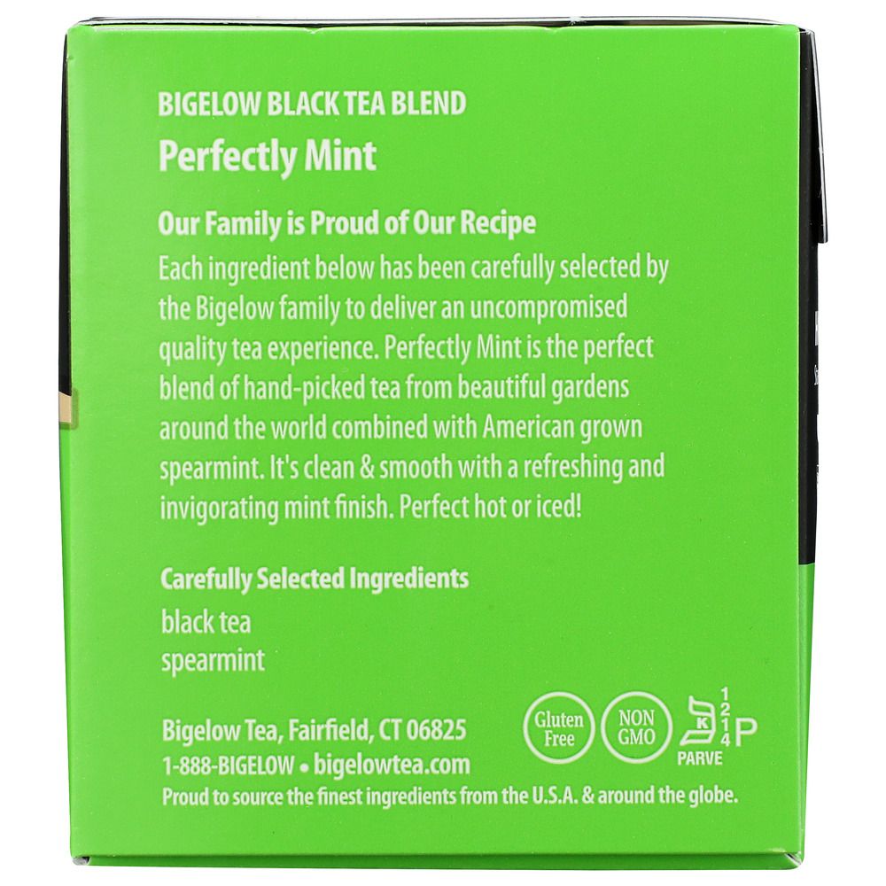 BIGELOW: Tea Black Tea Plantation Mint, 20 tea bags