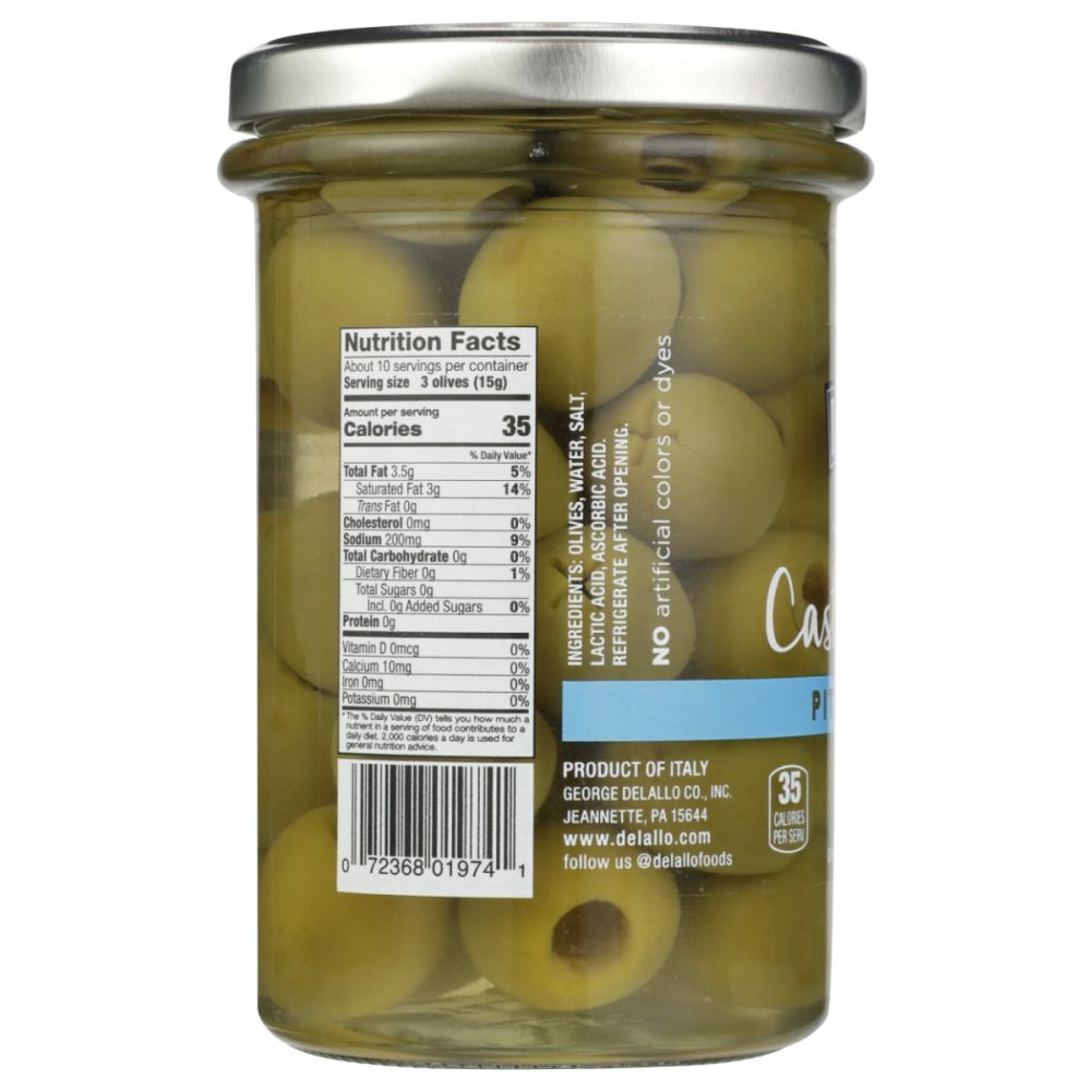 DELALLO: Olives Pitted Castelvetrano, 5.3 oz