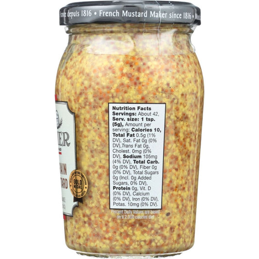 BORNIER: Whole Grain Dijon Mustard, 7.4 oz