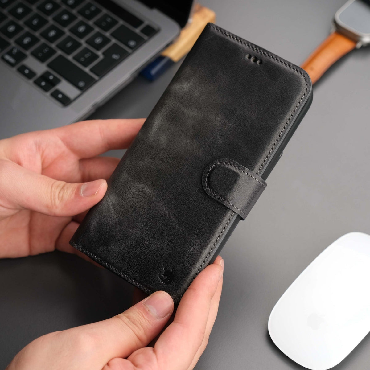 Casper iPhone 16 Pro Max Wallet Case Leather MagSafe