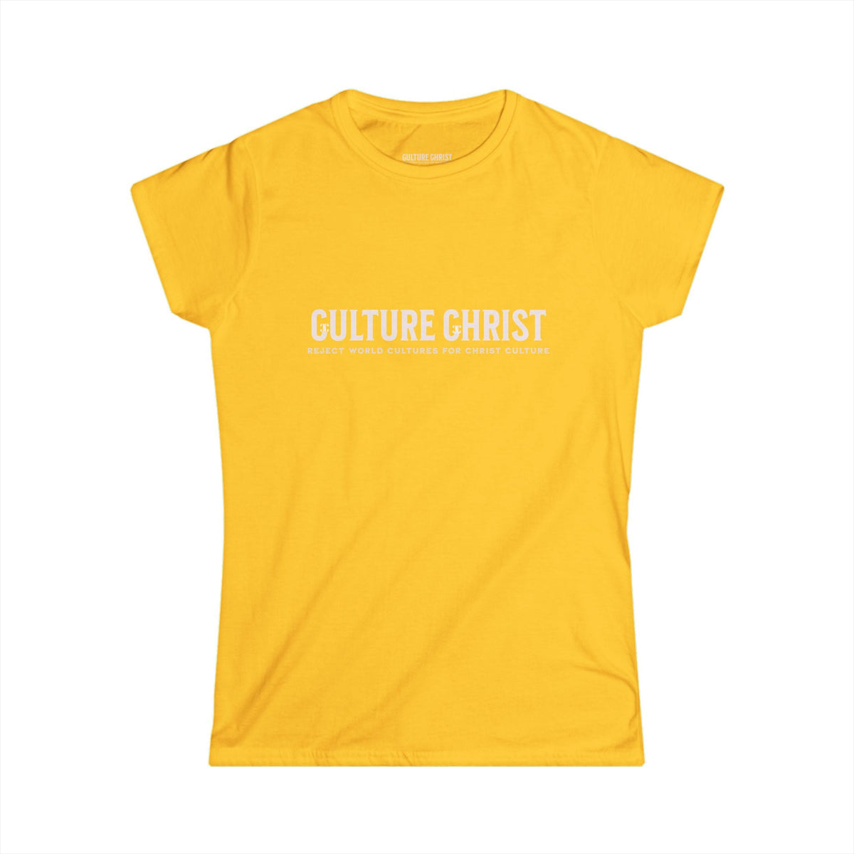 Culture Christ Women's Tee — Faith-Based Minimalist Christian Shirt