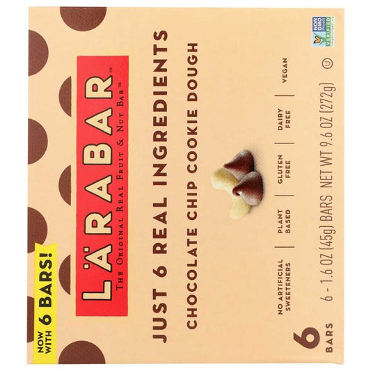LARABAR: Bar Chc Chp Ckie Dgh 6Pk, 9.6 oz