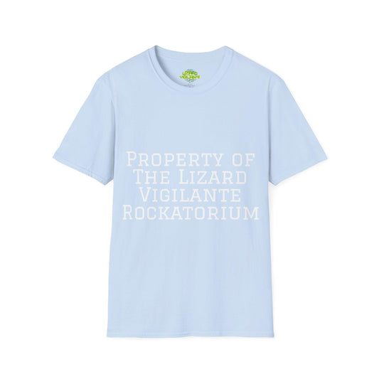 Property of The Lizard Vigilante Rockatorium Unisex Softstyle T-Shirt