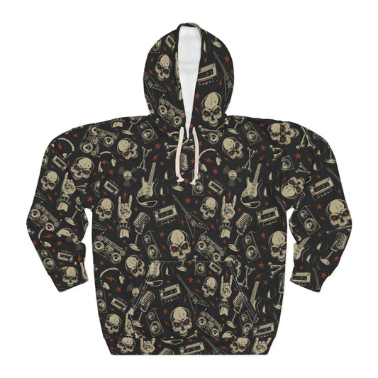 80s Metal Collage' Unisex Pullover Hoodie