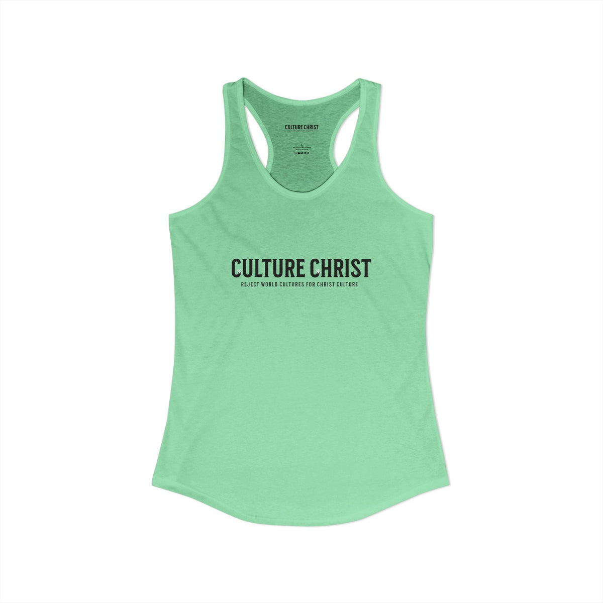 Women's Ideal Racerback Tank, wear your faith