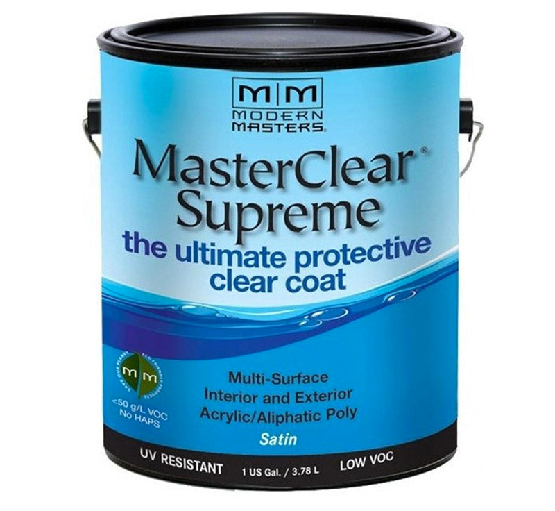MODERN MASTER - Modern Masters MasterClear Supreme Satin Clear Water-Based Protective Coating 1 gal