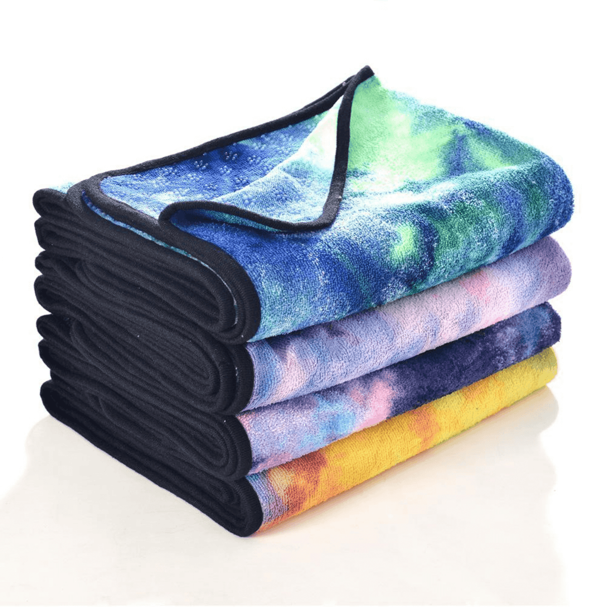 JupiterGear Tie Dye Yoga Mat Towel with Slip-Resistant Grip Dots