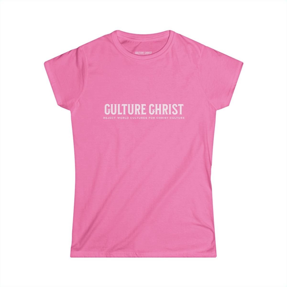 Culture Christ Women's Tee — Faith-Based Minimalist Christian Shirt