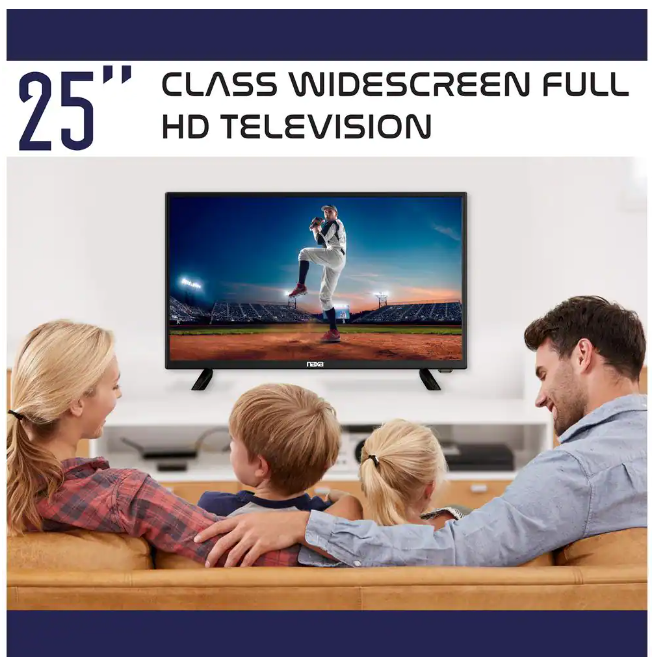 Naxa 25" 12 Volt ACDC Widescreen LED 1080p Full HD Television