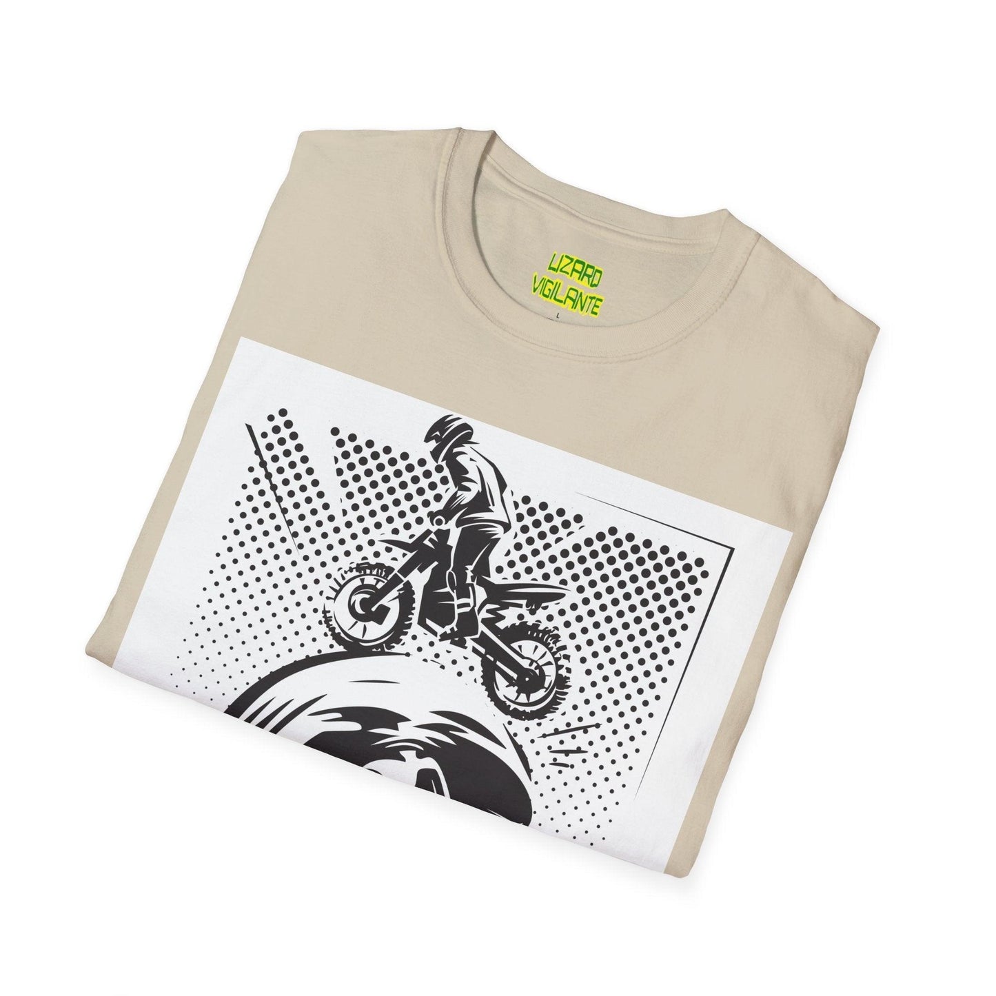 Off Road Motorcycle Skull Unisex Softstyle T-Shirt