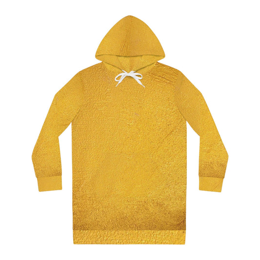 Faux Gold Cloth Women's Hoodie Dress