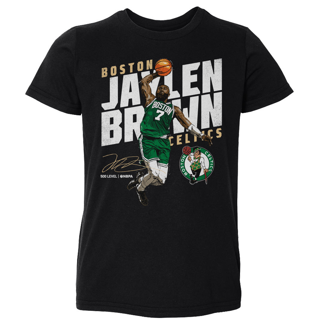 Jaylen Brown Boston Celtics Slant WHT
