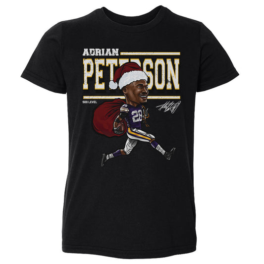 Adrian Peterson Minnesota Cartoon Santa Hat WHT