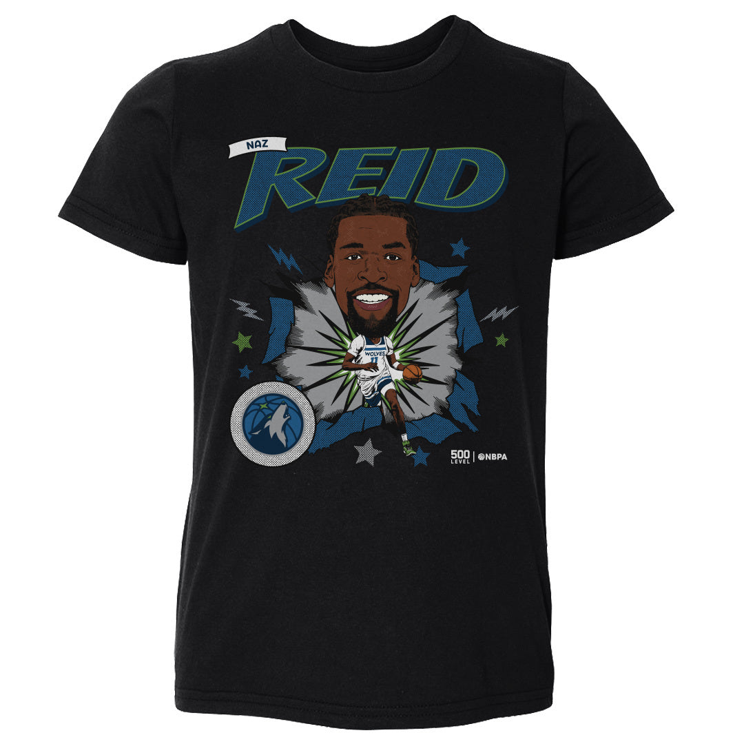 Naz Reid Minnesota Timberwolves Caricature WHT