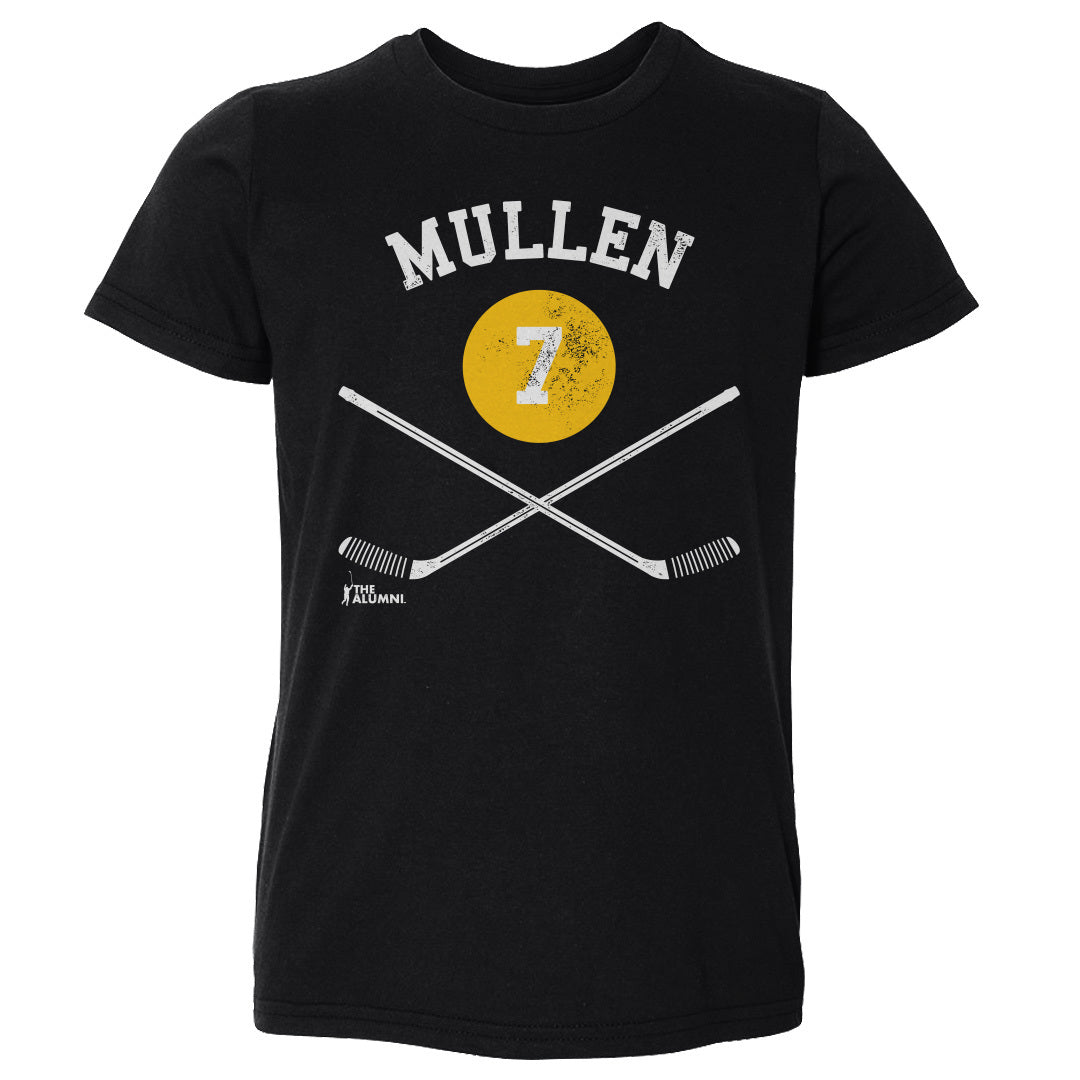 Joe Mullen Pittsburgh 7 Sticks WHT