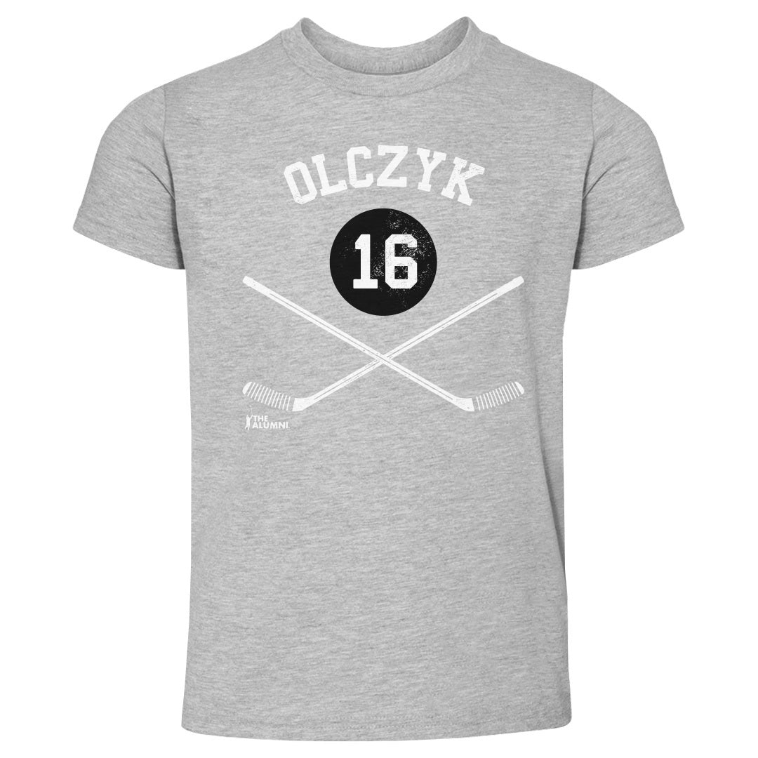 Eddie Olczyk Chicago 16 Sticks WHT