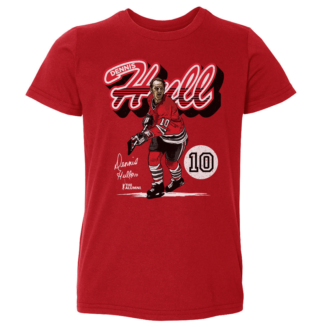 Dennis Hull Chicago Retro Script WHT
