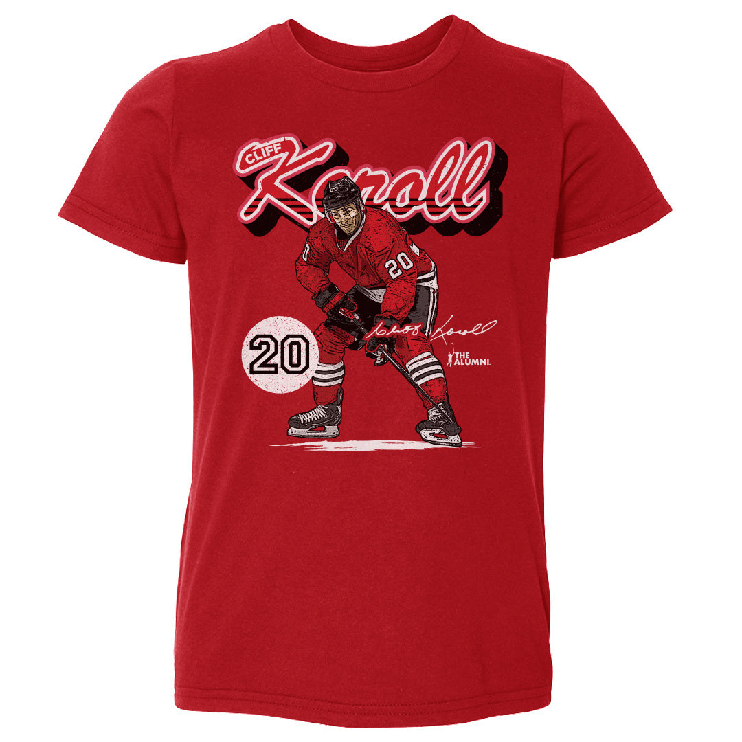 Cliff Koroll Chicago Retro Script WHT