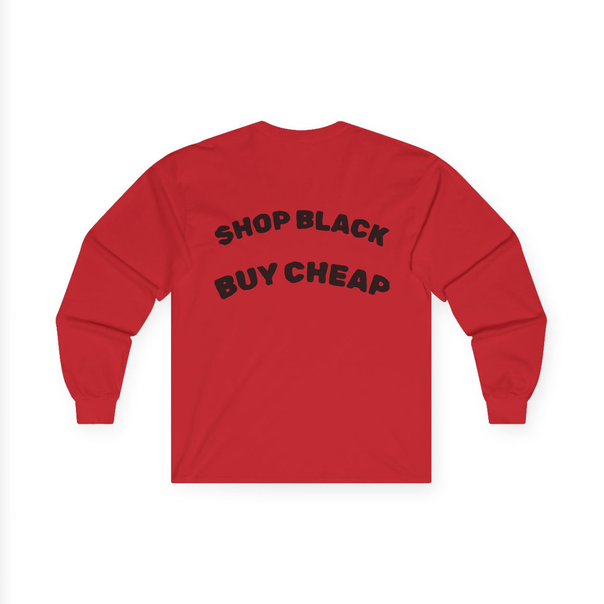 Unisex Long Sleeve Tee - Shop Black, Buy Cheap, Trendy Gift for Shoppers, Sustainable Fashion, Everyday Wear, Casual Style