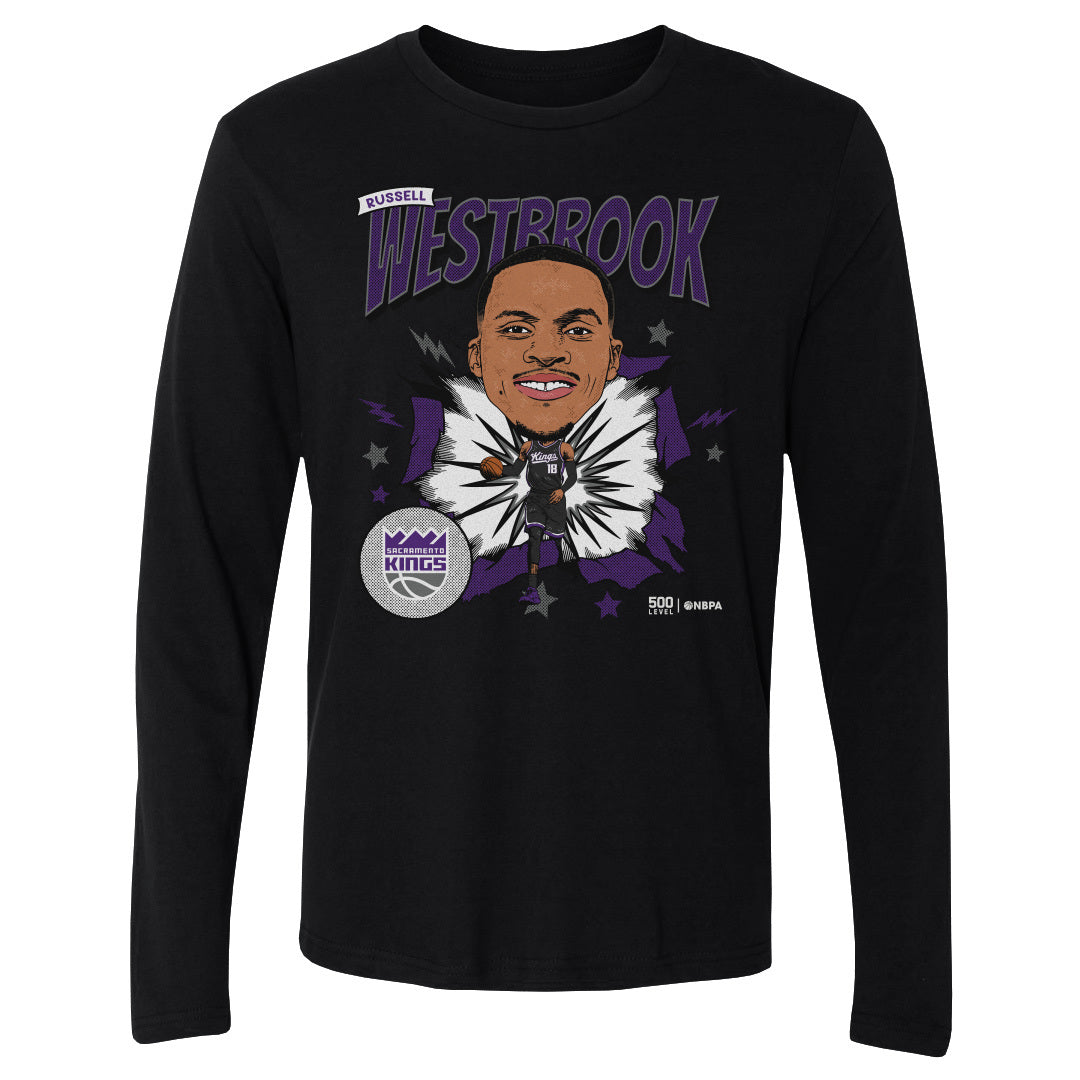 Russell Westbrook Sacramento Kings Caricature WHT