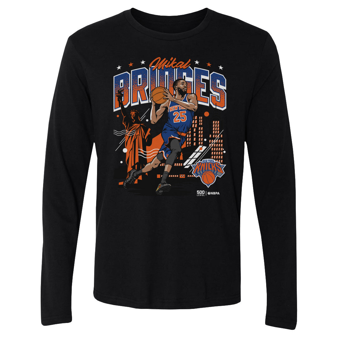 Mikal Bridges New York Knicks Skyline WHT