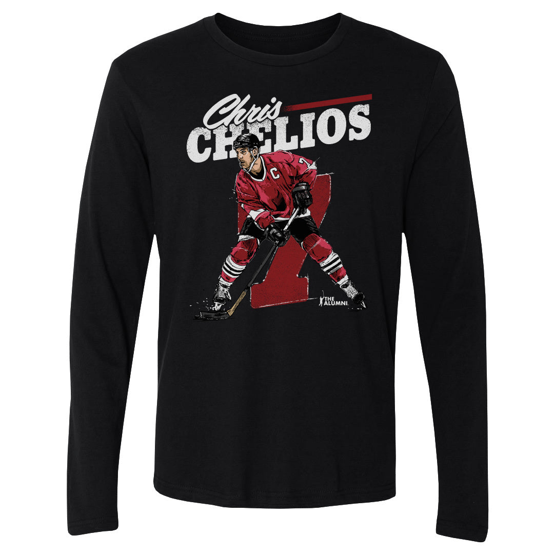 Chris Chelios Chicago Retro WHT