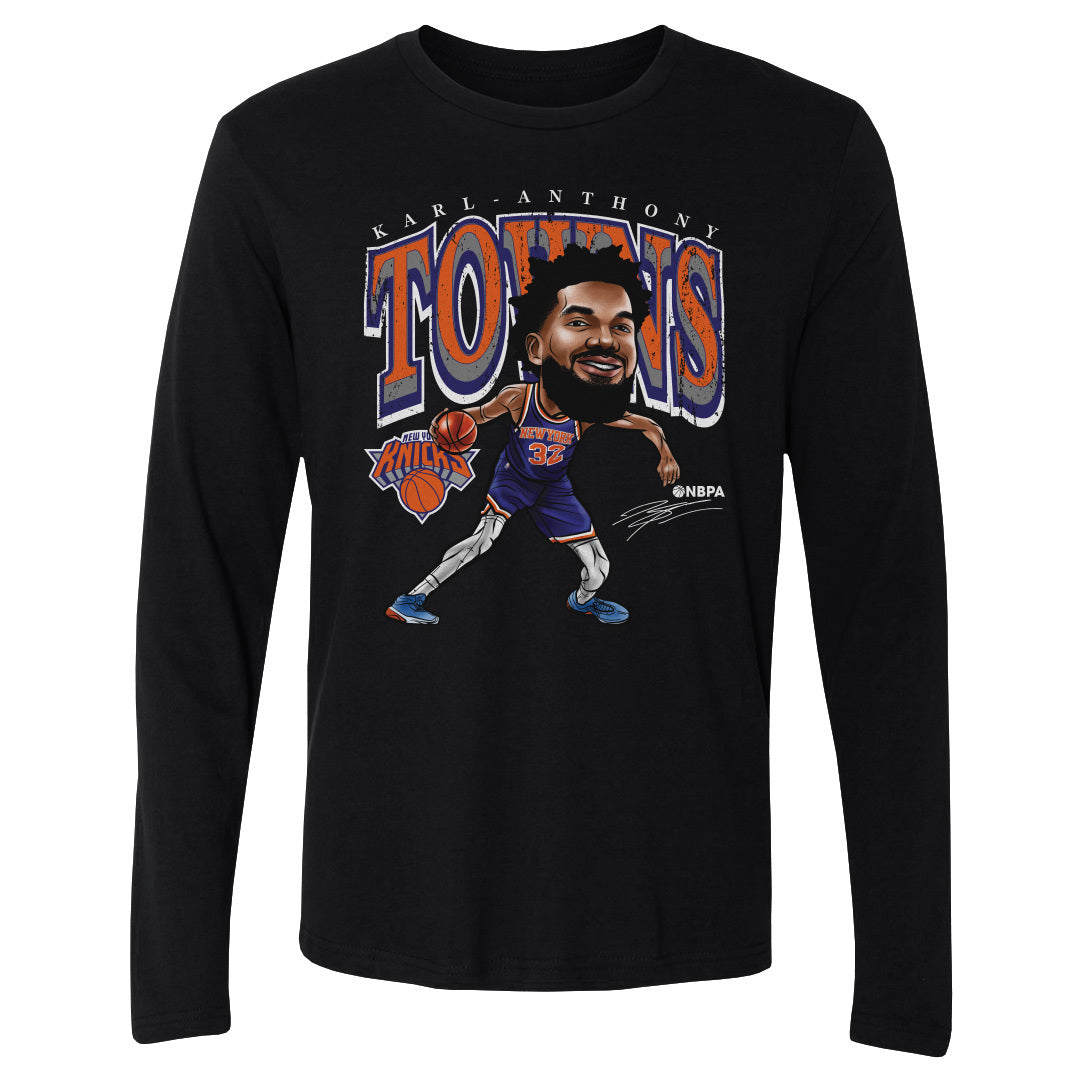 Karl-Anthony Towns New York Knicks Cartoon WHT