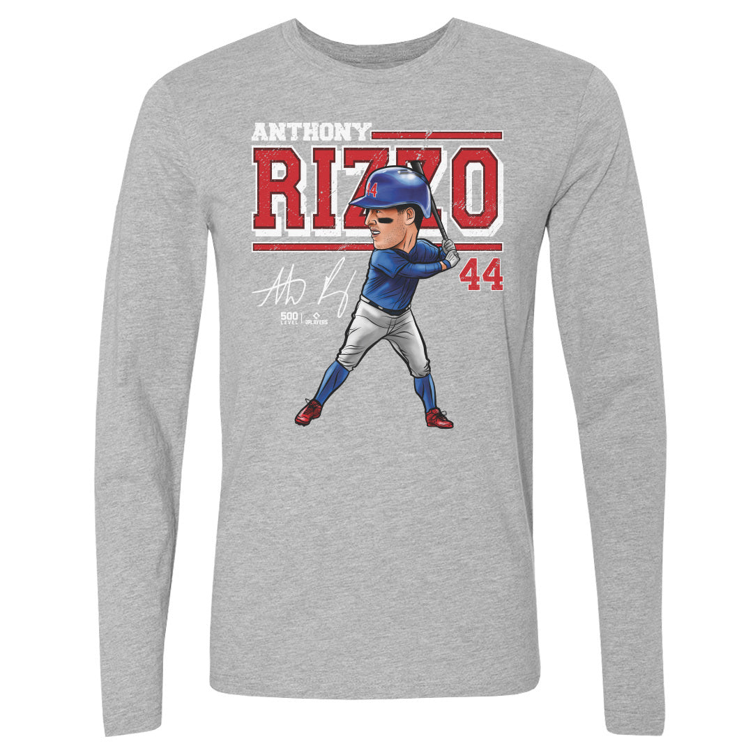 Anthony Rizzo Chicago C Cartoon WHT