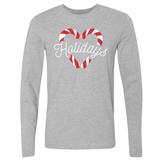 Christmas Candy Cane Heart WHT