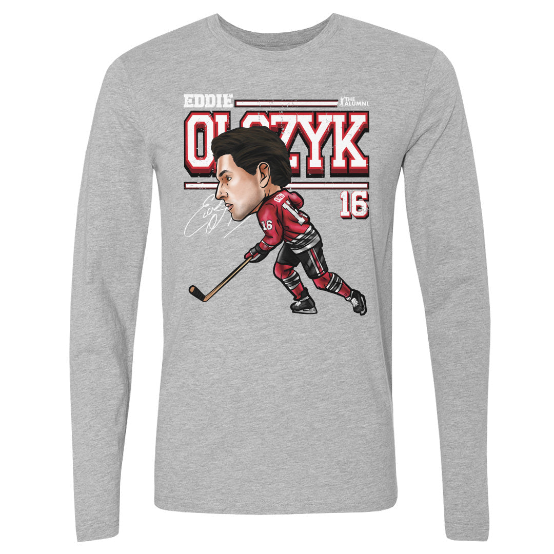Eddie Olczyk Chicago Cartoon WHT