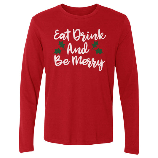 Christmas Eat Drink And Be Merry WHT