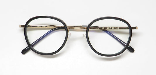 Harry Lary's Navy Eyeglasses