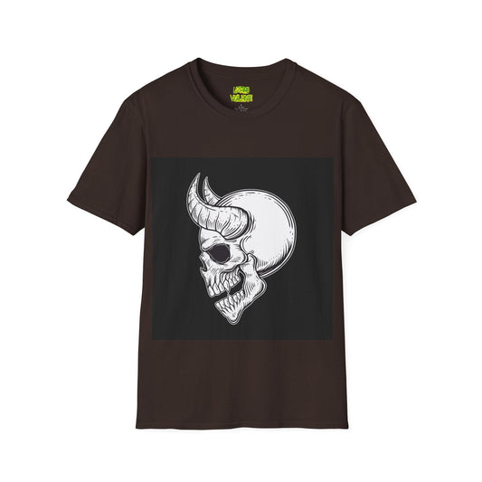 HORNED DEVIL Infernal Softstyle T-Shirt – Sinfully Comfortable Streetwear for the Loud & Legendary
